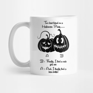 Two Best Friend On A Halloween Party tee design birthday gift graphic Mug